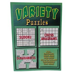 Vision Street Publishing LLC 2019 10.5in x 7.5in Variety Puzzles Activity Book